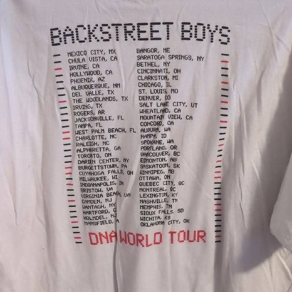 Backstreet Boys DNA World Tour T-Shirt - Picture 3 of 4